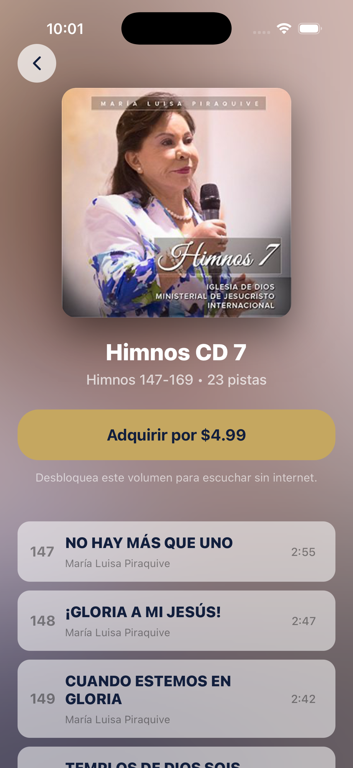 Detalle de un álbum